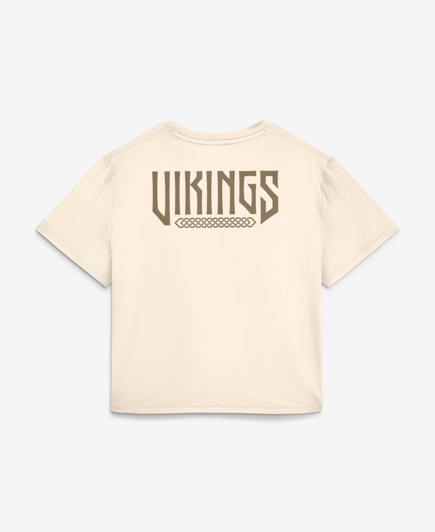 Женская футболка Nike Cream Minnesota Vikings 2026 Rivalries Collection Classic Twist Cropped — фото 5