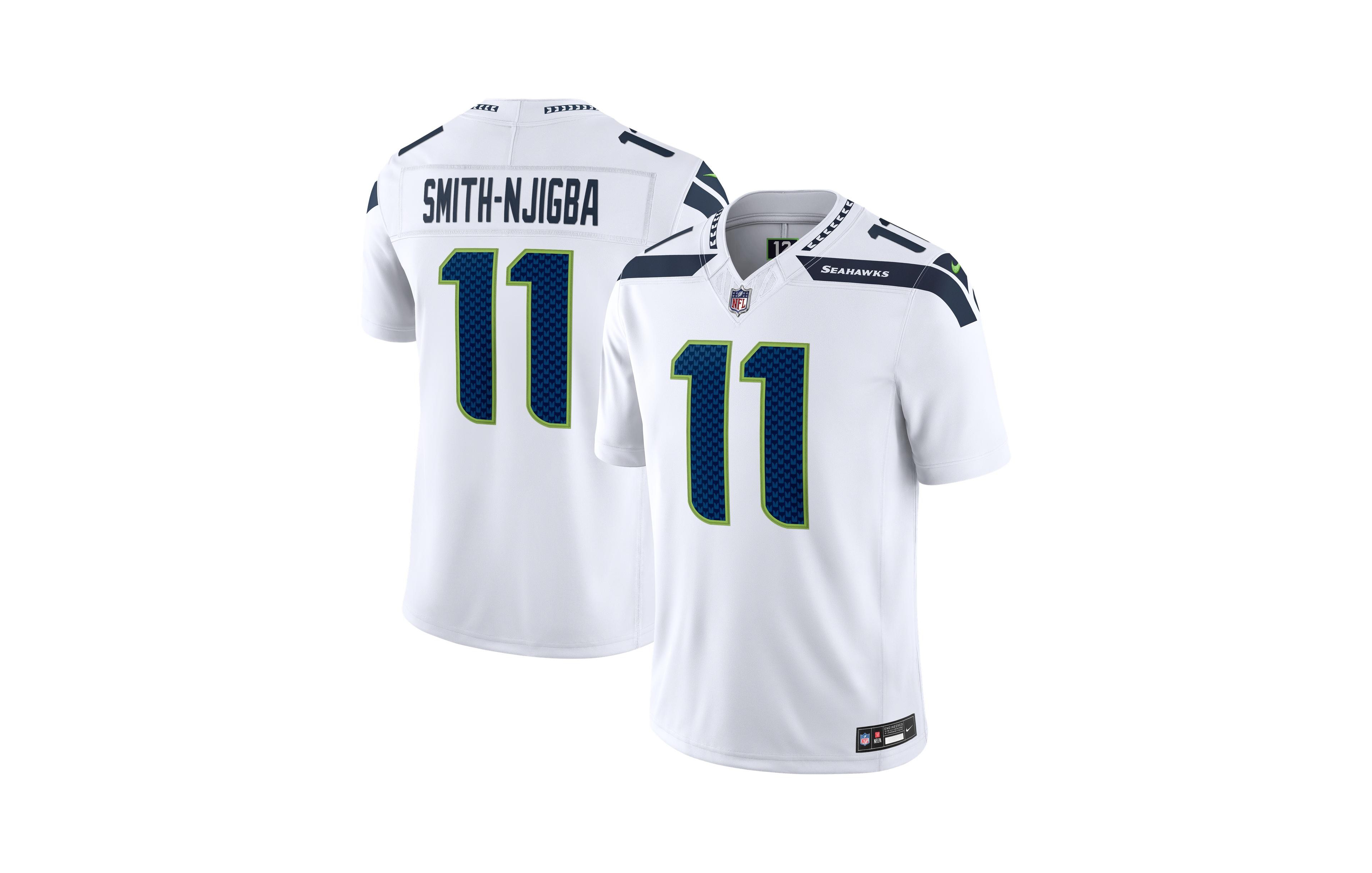 Nike Men's Jaxon Smith-Njigba White Seattle Seahawks Vapor F.u.s.e. Stitched Limited Jersey