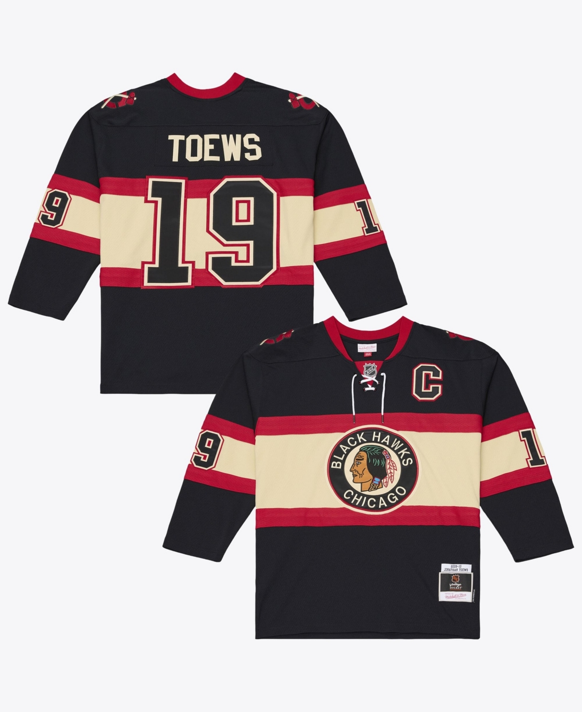 Mitchell & Ness Men's Jonathan Toews Black Chicago Blackhawks 2009/10 Power Play Jersey