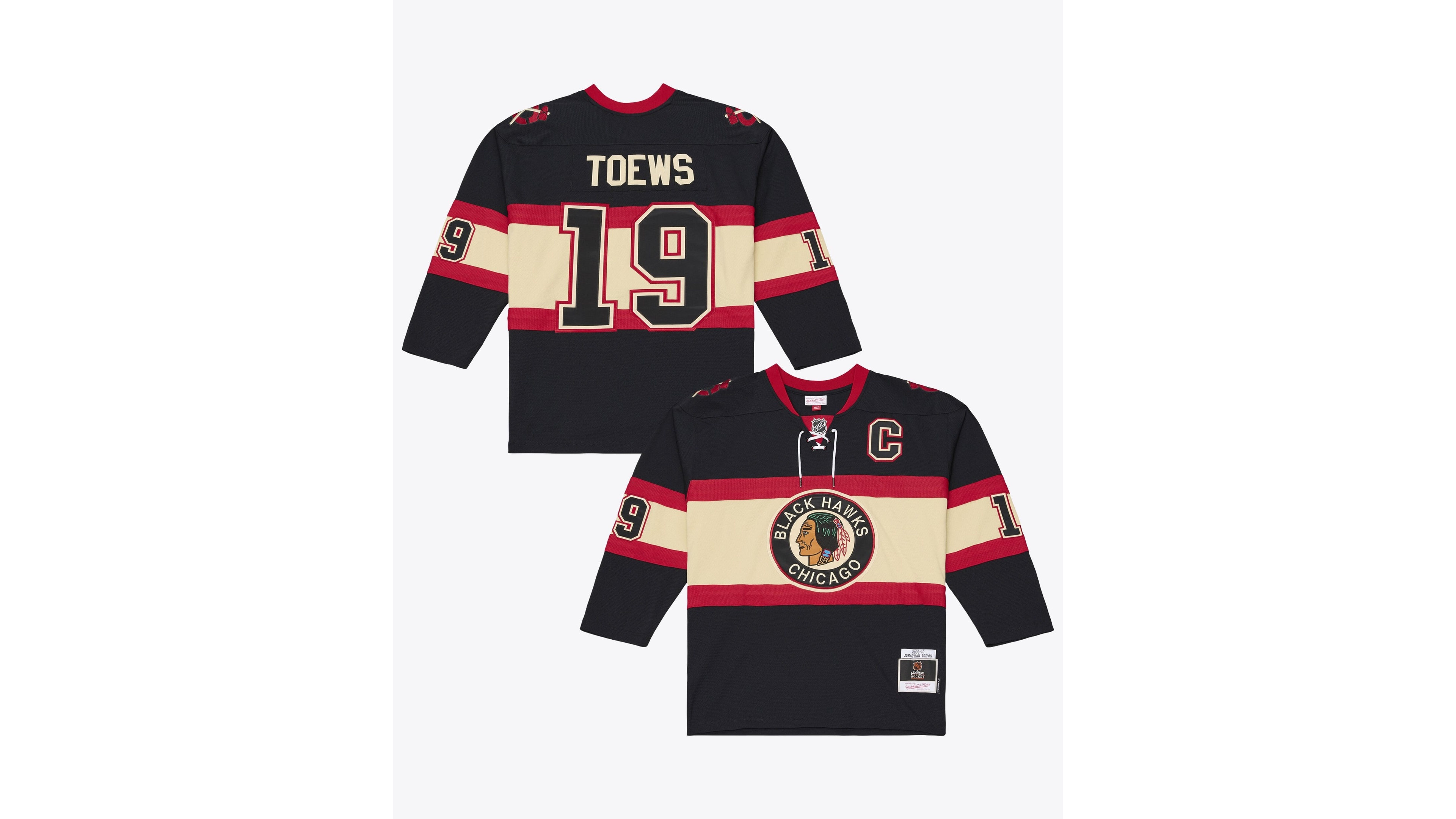 Mitchell & Ness Men's Jonathan Toews Black Chicago Blackhawks 2009/10 Power Play Jersey