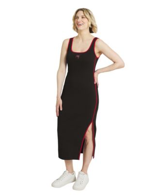Women's  Black Tampa Bay Buccaneers Ribbed Tank Dress