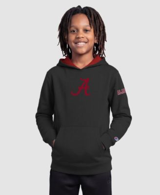 Big Boys and Girls  Black Alabama Crimson Tide Fleece Hoodie