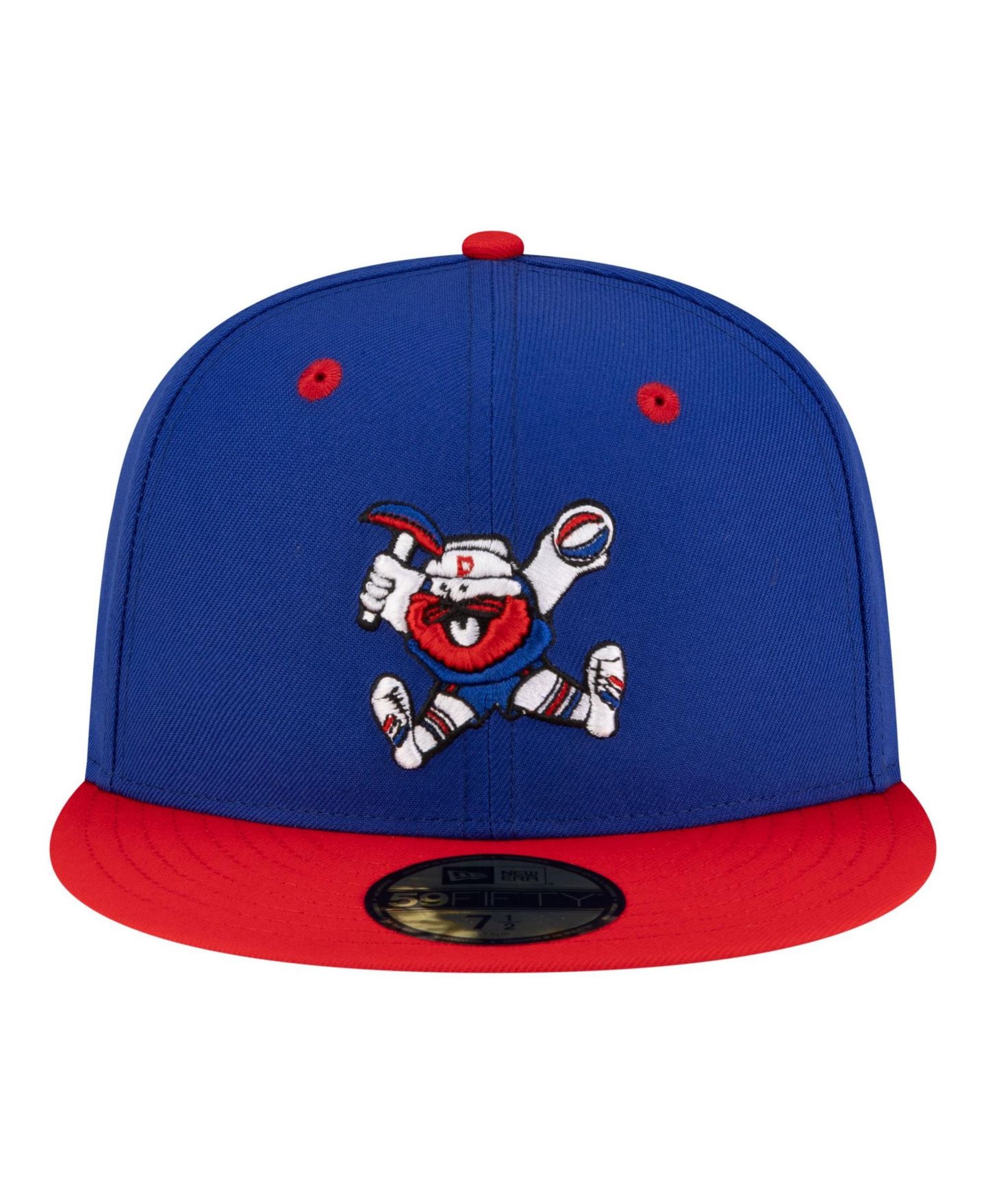 Мужская кепка New Era Royal/Red Denver Nuggets 80s Throwback 59FIFTY Fitted Hat — фото 2