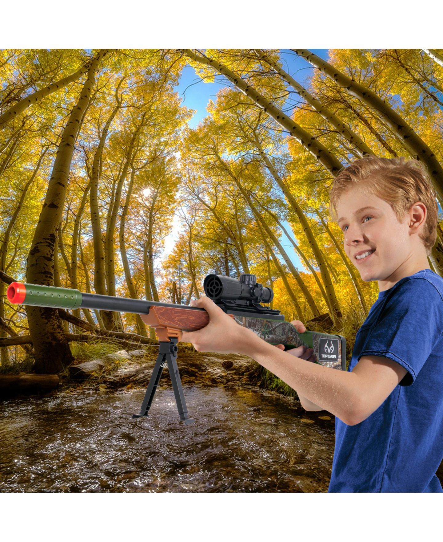 Бластер Realtree с мягкими патронами, 12 штук, и мишенью, от 6 лет — фото 4