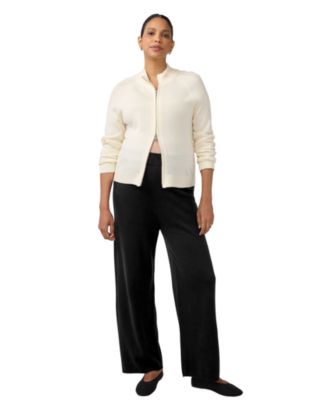 Maternity Sweater Pant Knit Wide-Leg Pants