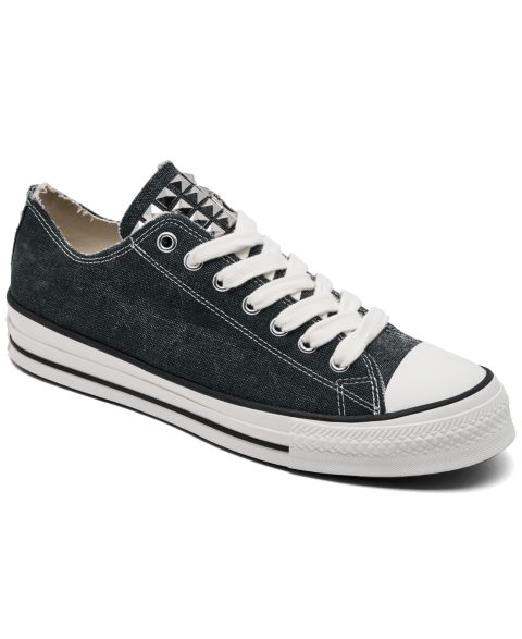 Мужские кроссовки Converse Throwback Studded Casual, цвет: Чёрный / Серебристый