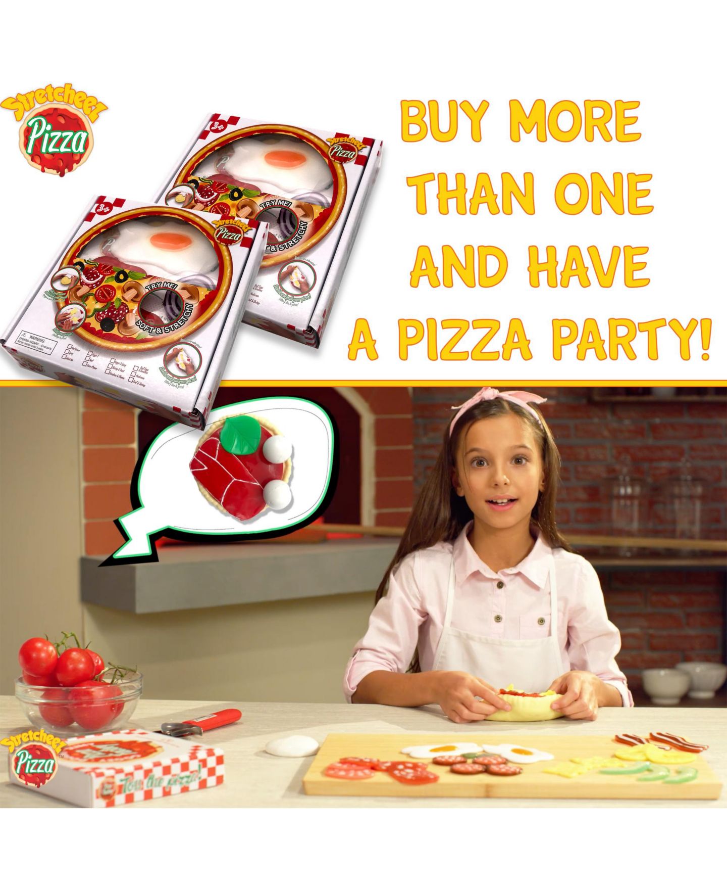 Игрушка-антистресс Stretcheez Pizza Blind Box, набор из 2 шт., от 3 лет — фото 6
