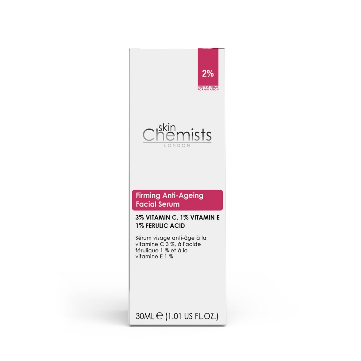 skinChemists Anti-Ageing Vitamin C 3 Percentage, Ferulic Acid 1 Percentage, Vitamin E 1 Percentage, Facial Serum 30 Milliliter - White