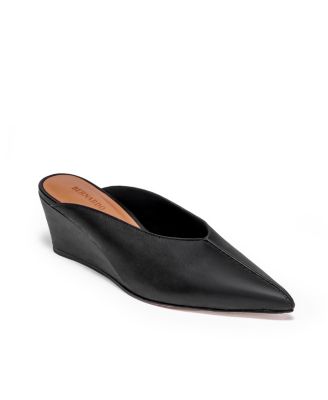 Maxeen Pointed-Toe Wedge Mules