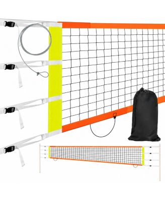 Adjustable Durable Volleyball Net With Aircraft Steel Cable Scoring Design Carry Bag