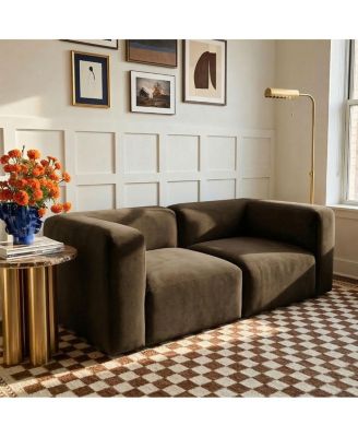 2-Piece Modular Sectional Sofa, Corner Units, Small Space Couch