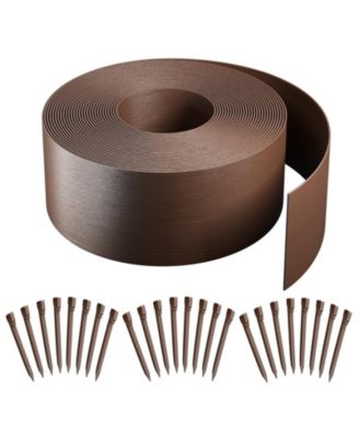 78ft Landscape Edging Coil Kit 8IN High Flower Bed 24 Stakes