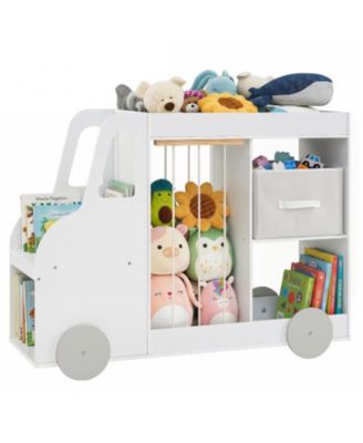 Kids Toy Storage Organizer with Fabric Drawer and Universal Wheels