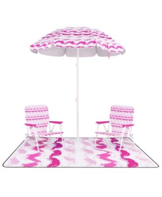 Outdoor Chair, Folding Design, Umbrella for Camping, Travel and Outdoor Activities