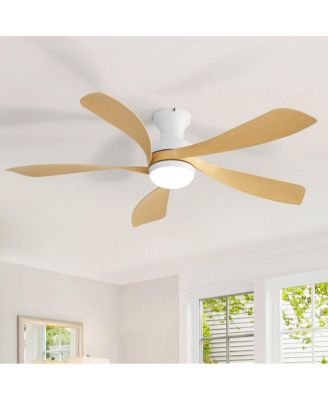 52-in Modern 5 - Blade LED Propeller Ceiling Fan with Remote Control and Light Kit Included