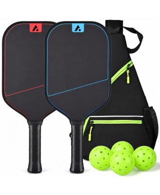2 Pack USAPA Approved T700 Carbon Fiber Pickleball Paddles Set with Carry Bag