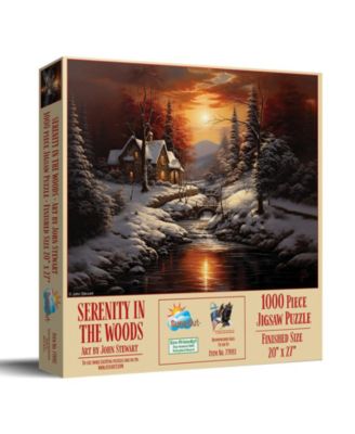 Serenity in the Woods 1000-Piece Jigsaw Puzzle, Ages 15+