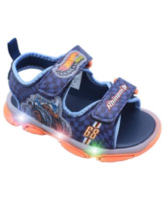 Boy's (7T-10T) Monster Trucks Light-Up Sandals