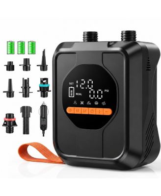 Portable 20psi Electric Sup Pump 13500mah Rechargeable Fast Inflation Deflation 7 Nozzles For Kayaks Tents Inflatables