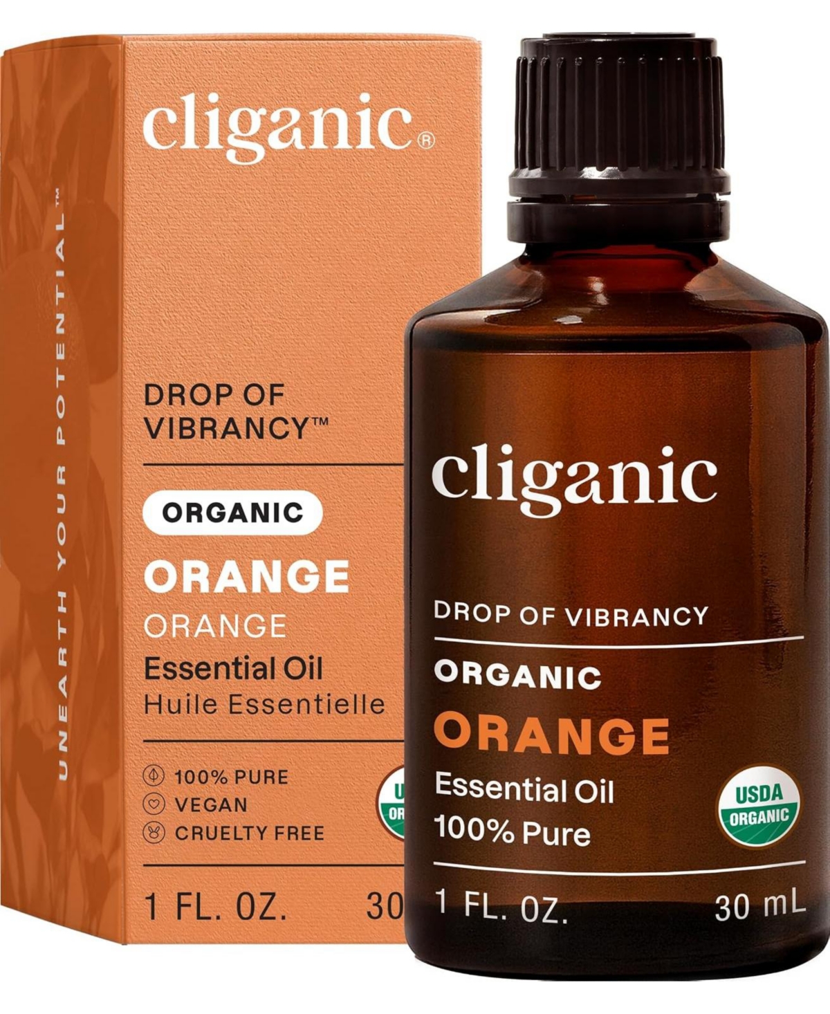 Cliganic Organic Orange Essential Oil