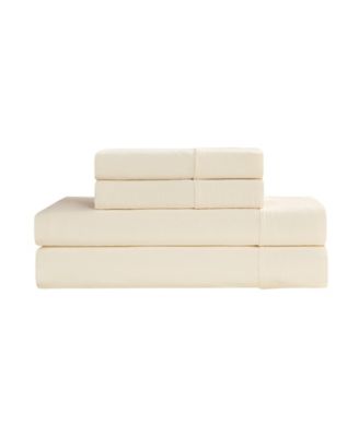 Elastic Logo Microfiber 4-Piece Sheet Set, King