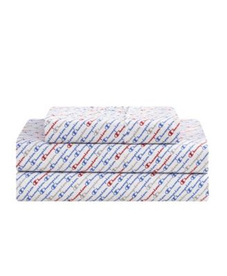 Printed 3-Piece Microfiber Sheet Set, Twin