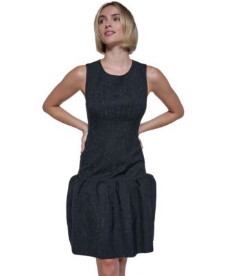 Women's Sleeveless Drop-Waist Fit & Flare Dress