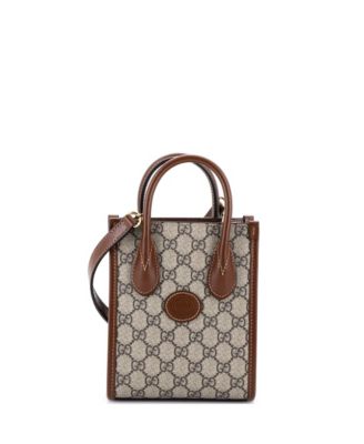 Mini Interlocking G Patch Tote GG Coated Canvas