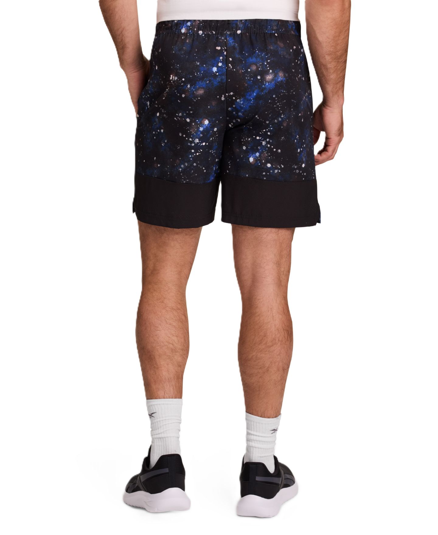 Мужские шорты Reebok Splatter Running, 7" Inseam, цвет: Синий разноцветный — фото 5