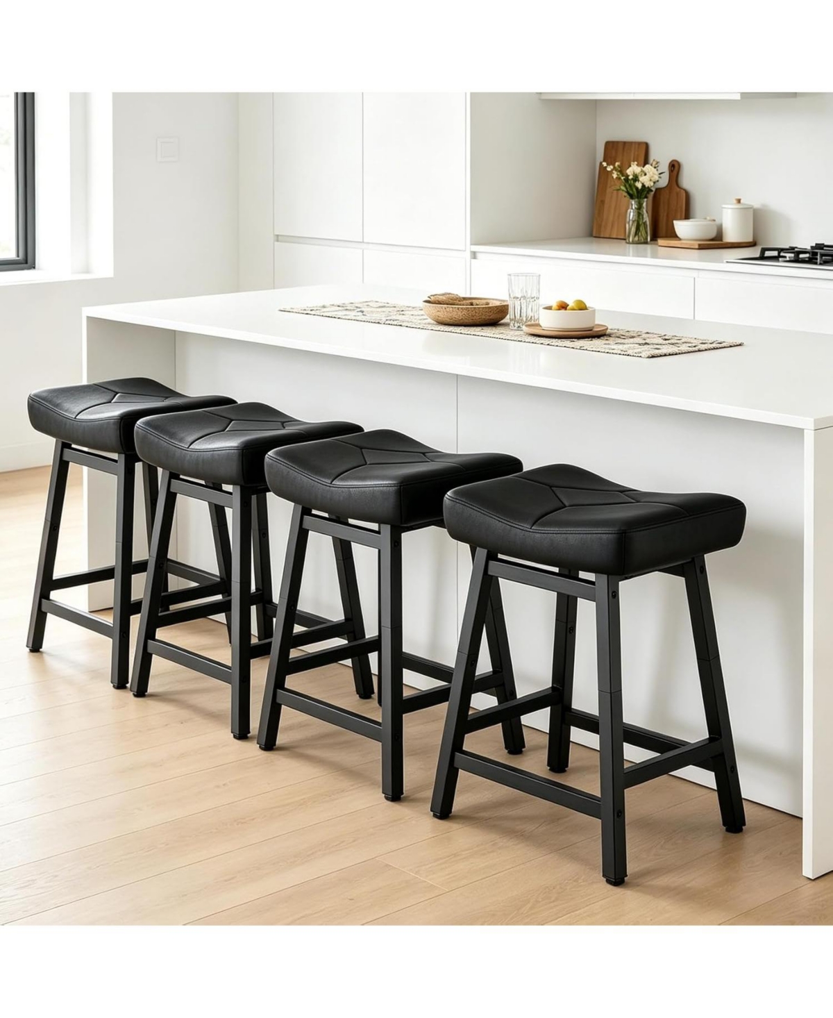 Dyhome 24 inches Counter Height Bar Stools Set of 4