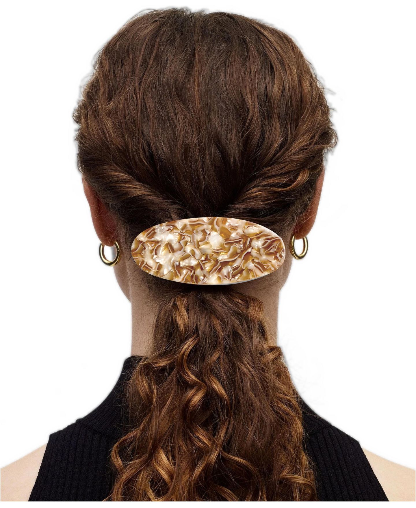 Женские аксессуары для волос Machete Jumbo Oval Barrette, цвет: Черепаховый — фото 3