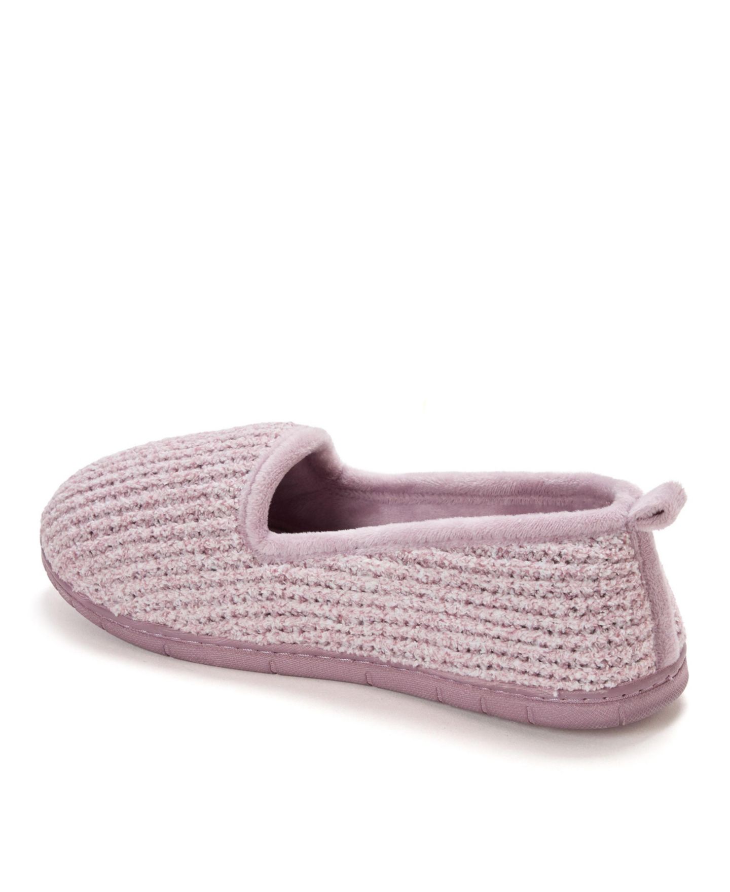 Женские тапочки Dearfoams Rachel Marled Chenille Closed Back House Slipper, цвет: Сливовый — фото 5