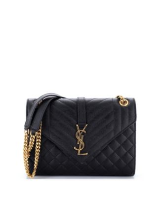 Medium Classic Monogram Envelope Satchel Mixed Matelasse Leather