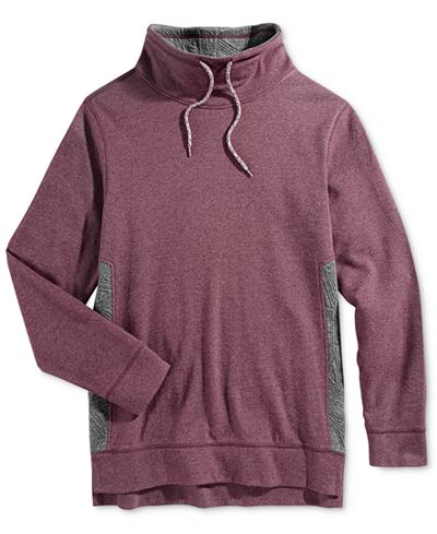 Retrofit Men's Geo Quilted Funnel-Neck Sweatshirt