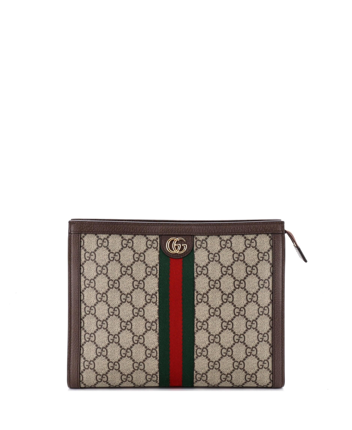 Pre-Owned Gucci Medium Ophidia Pouch Gg Coated Canvas