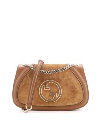Medium Blondie NM Chain Crossbody Bag Leather and Suede