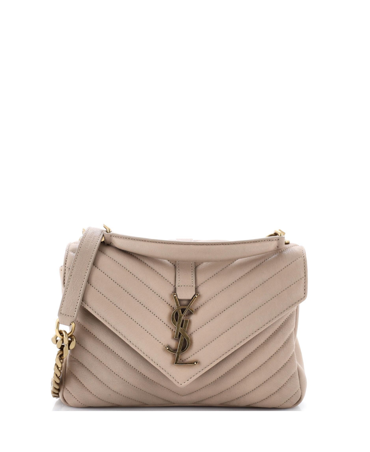 Pre-Owned Saint Laurent Medium Classic Monogram College Bag Quilted Leather