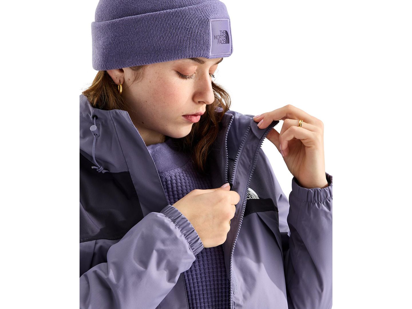 Женская куртка The North Face Antora Triclimate, цвет: Сливовый — фото 2