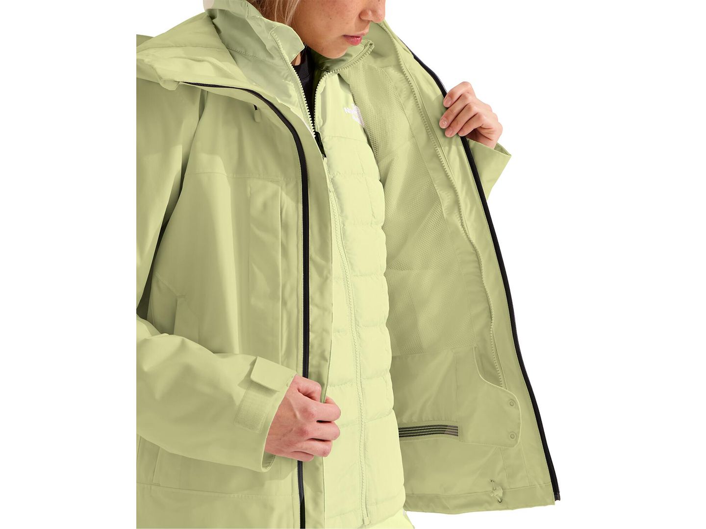 Женская куртка The North Face Thermo-Ball Snow Hooded, цвет: Бордовый — фото 8