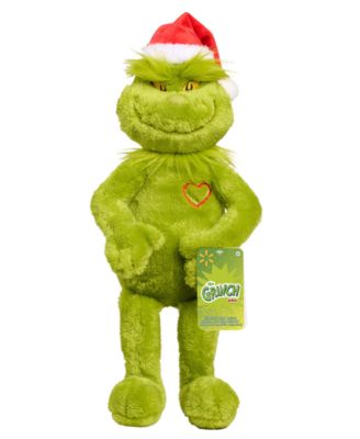 Grinch Glowing Heart Large Light-Up Plush