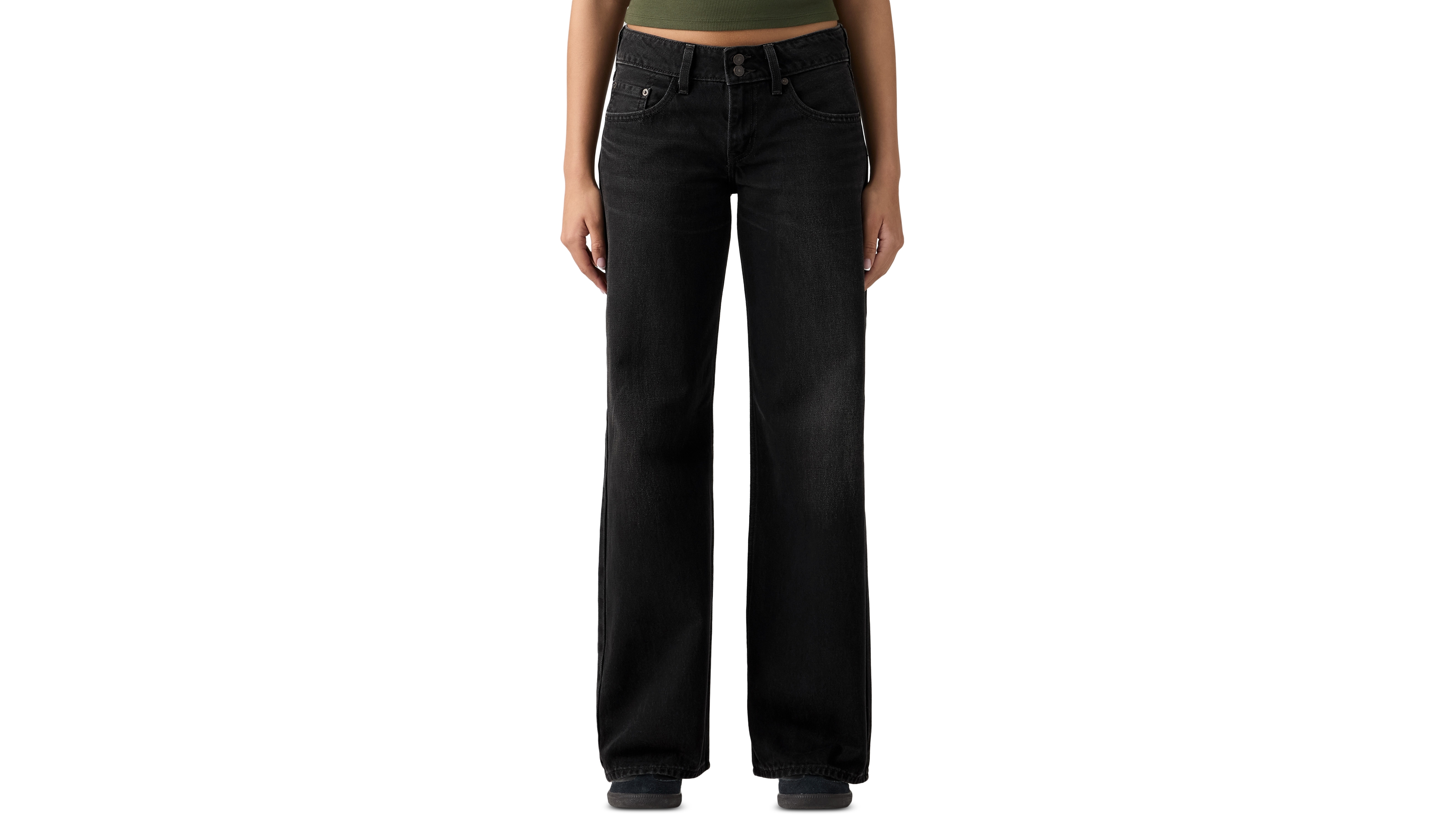 Levi's Women's Super-Low Double-Button Relaxed-Fit Denim Jean