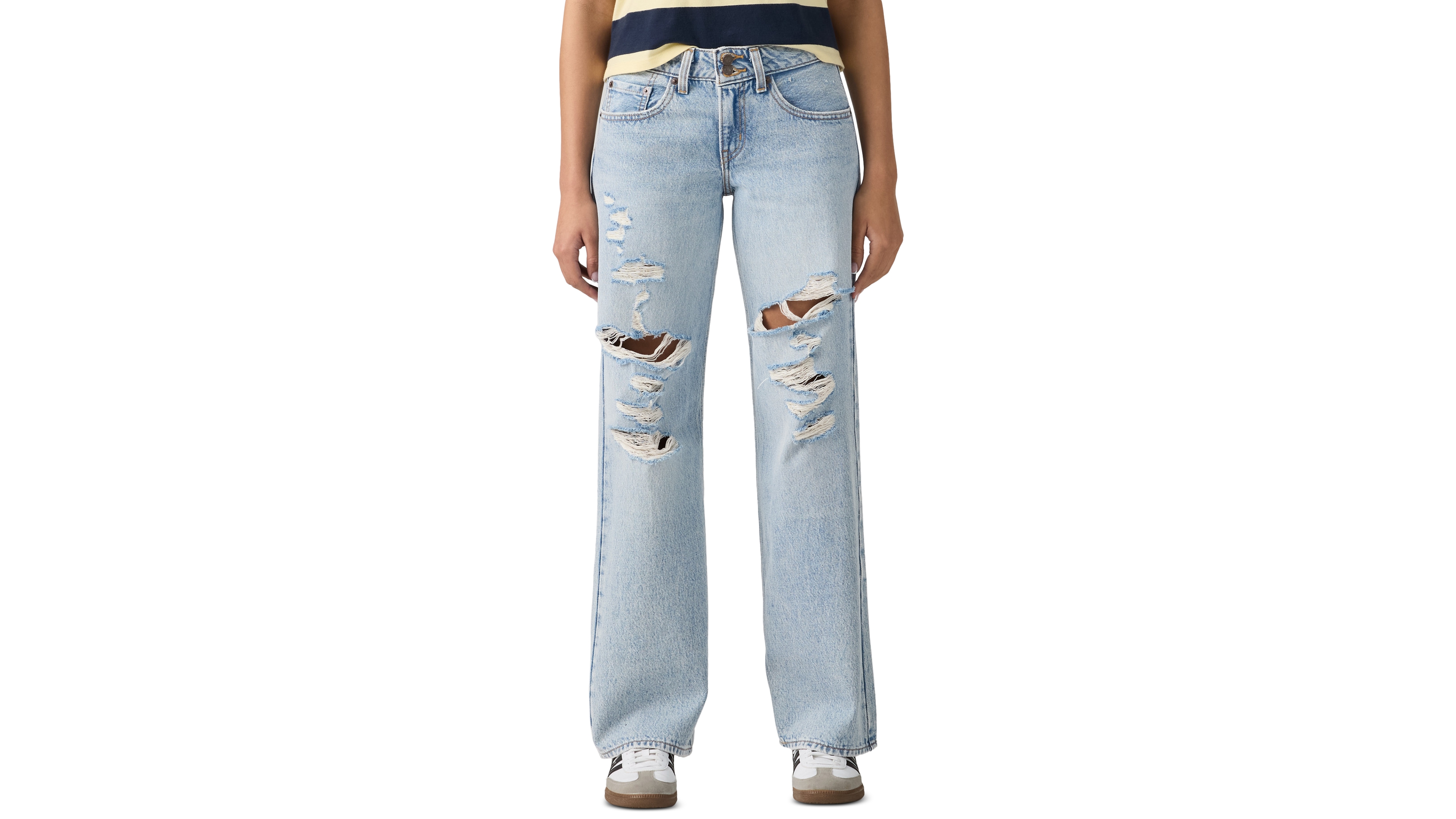 Levi's Women's Super-Low Double-Button Relaxed-Fit Denim Jean