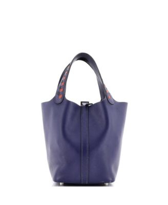 Pre-Owned Hermes PM Picotin Lock Bag Tressage Epsom