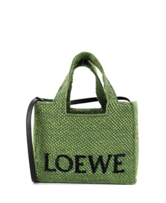 Small Paula's Ibiza Logo Convertible Tote Raffia