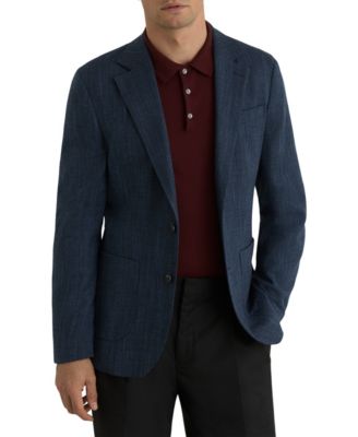Men's Manci Herringbone Single-Breasted Tailored-Fit Blazer
