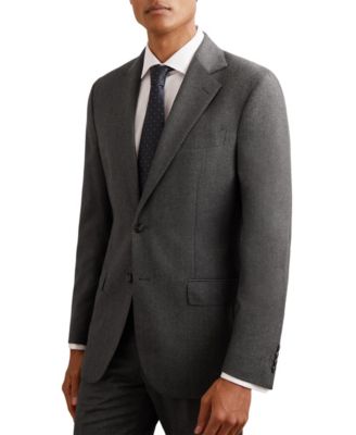 Men's Jackal Wool Flannel Single-Breasted Classic-Fit Blazer