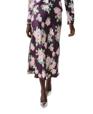 Women's Luna Satin Midi Slip Skirt