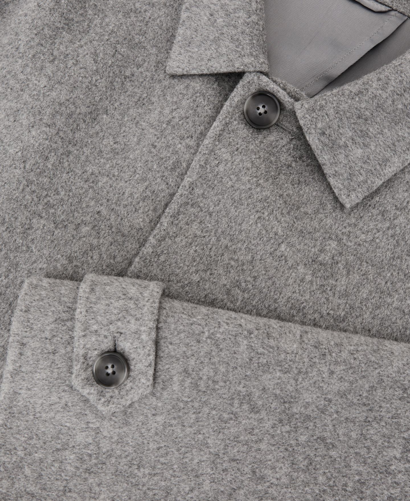 Мужское пальто REISS Squire Single-Breasted Wool-Blend Notch Lapels Overcoat, цвет: Угольный серый — фото 4