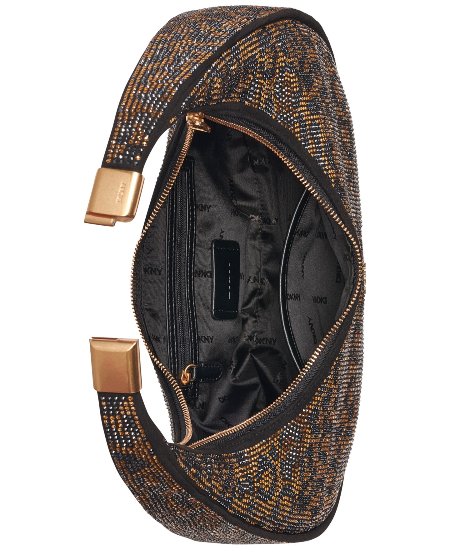 Женская сумка DKNY Margot Animal Print Embellished Medium Shoulder Handbag, цвет: Леопардовый — фото 4