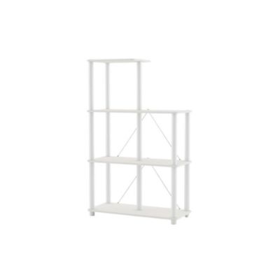 5-Cube Wood Open Cubby Bookcase